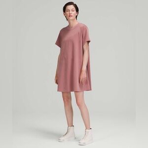 Lululemon All Yours T-Shirt Dress Softstreme Spiced Chai Mini Dress Size 8